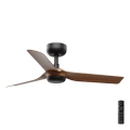 FARO 33823 - Wentylator sufitowy MINI PUNT S brązowy/czarny śr. 90 cm + pilot zdalnego sterowania