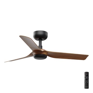 FARO 33823 - Wentylator sufitowy MINI PUNT S brązowy/czarny śr. 90 cm + pilot zdalnego sterowania