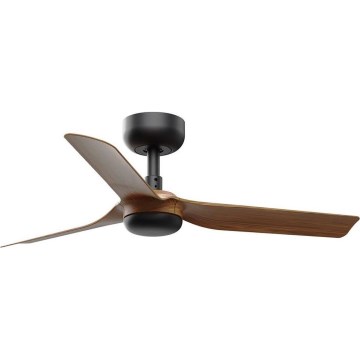 FARO 33823WT - Wentylator sufitowy MINI PUNT S brązowy/czarny śr. 90 cm Wi-Fi Tuya + pilot zdalnego sterowania