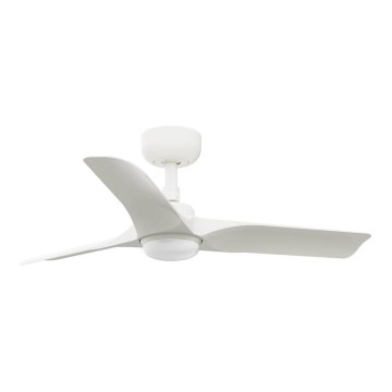 FARO 33824WT-1TW - LED Ściemnialny wentylator sufitowy HEY S LED/10W/230V 2700/4000/6000K biały śr. 90 cm Wi-Fi Tuya + pilot zdalnego sterowania