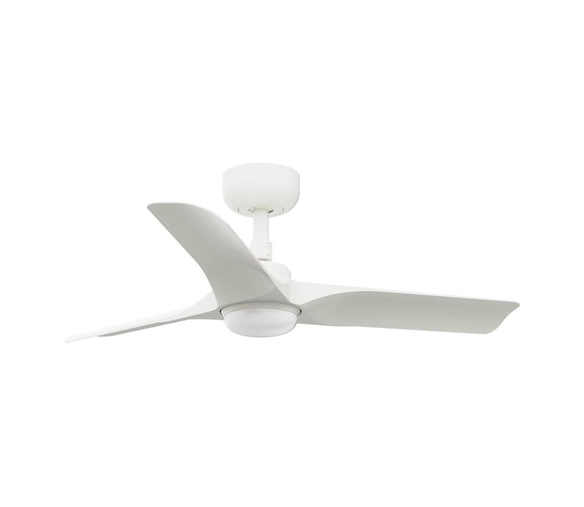 FARO 33824WT1S - ściemnialny wentylator z oświetleniem LED HEY S, 10W/230V, CCT, Ø 90 cm, biały WT + pilot