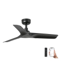 FARO 33825WP - Wentylator sufitowy HEY S czarny śr. 90 cm SMART + pilot zdalnego sterowania
