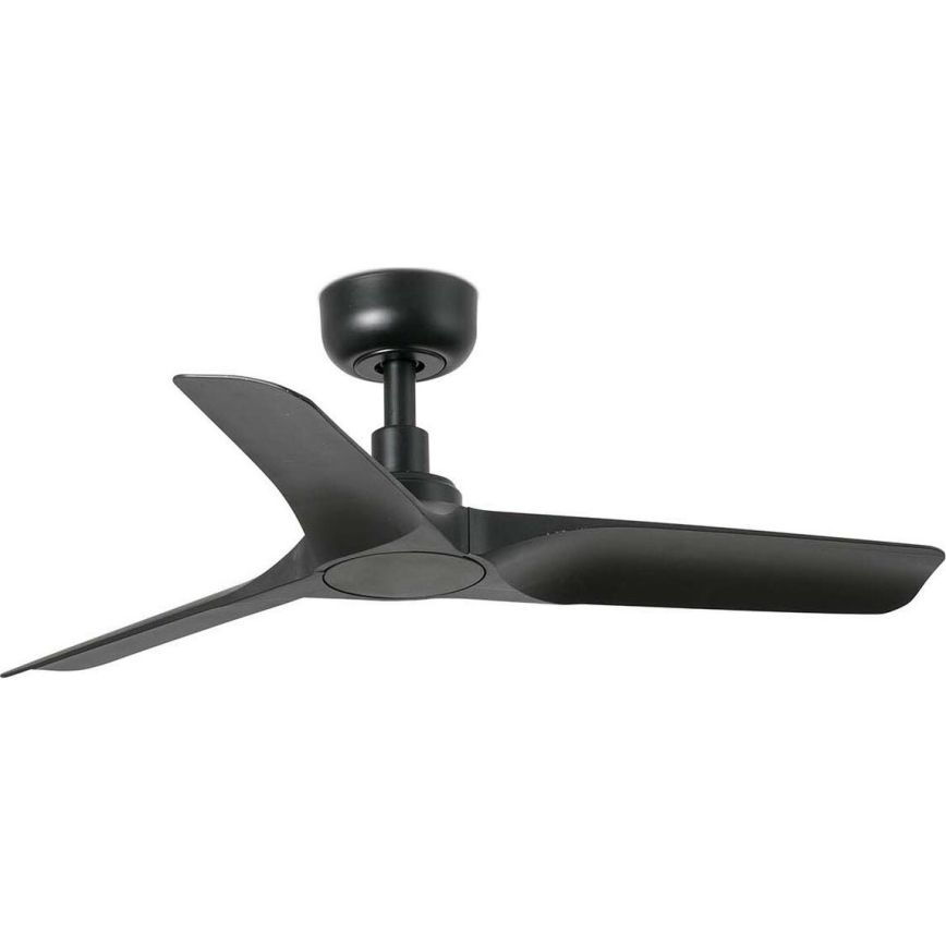 FARO 33825WT - Wentylator sufitowy HEY S czarny śr. 90 cm Wi-Fi Tuya + zdalne sterowanie