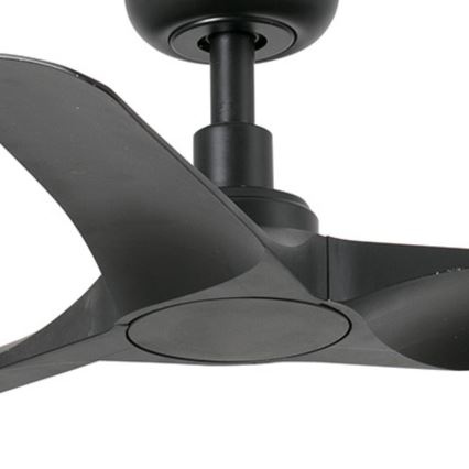 FARO 33825WT - Wentylator sufitowy HEY S czarny śr. 90 cm Wi-Fi Tuya + zdalne sterowanie
