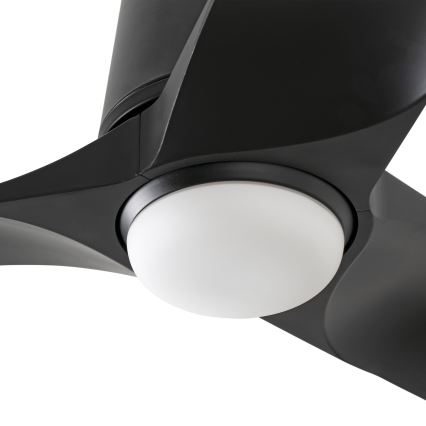 FARO 33827-1TW - LED Ściemnialny wentylator sufitowy HEY TUB S LED/10W/230V 2700/4000/6000K czarny śr. 90 cm + zdalne sterowanie