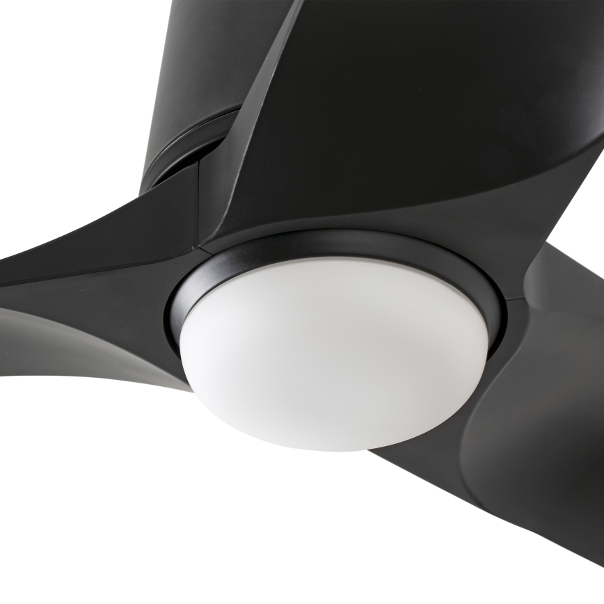 FARO 33827-1TW - LED Ściemnialny wentylator sufitowy HEY TUB S LED/10W/230V 2700/4000/6000K czarny śr. 90 cm + zdalne sterowanie