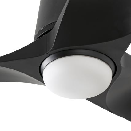 FARO 33827WT-1TW - LED Ściemnialny wentylator sufitowy HEY TUB S LED/10W/230V 2700/4000/6000K czarny śr. 90 cm Wi-Fi Tuya + pilot zdalnego sterowania