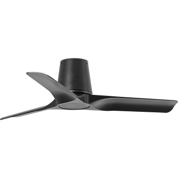 FARO 33827WT - Wentylator sufitowy HEY TUB S czarny śr. 90 cm Wi-Fi Tuya + pilot zdalnego sterowania