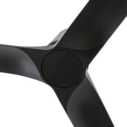 FARO 33827WT - Wentylator sufitowy HEY TUB S czarny śr. 90 cm Wi-Fi Tuya + pilot zdalnego sterowania