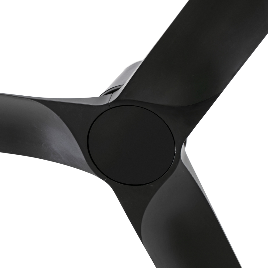 FARO 33827WT - Wentylator sufitowy HEY TUB S czarny śr. 90 cm Wi-Fi Tuya + pilot zdalnego sterowania