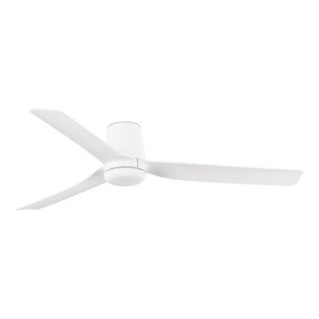 FARO 33828 - Wentylator sufitowy PUNT TUB M biały śr. 130 cm + pilot zdalnego sterowania
