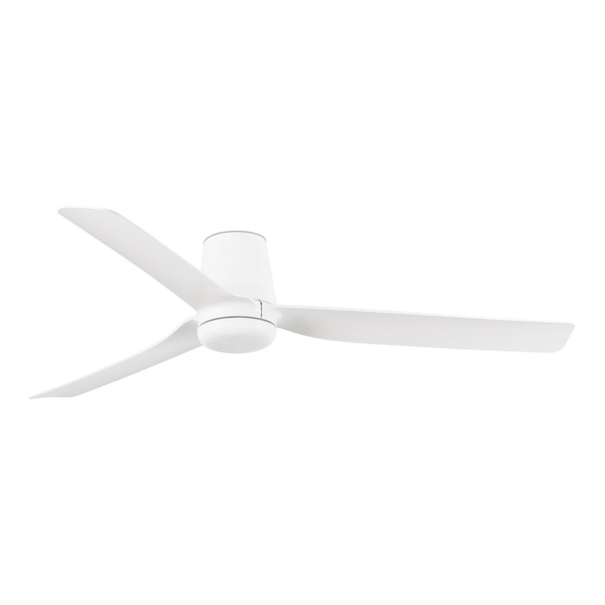 FARO 33828 - Wentylator sufitowy PUNT TUB M biały śr. 130 cm + pilot zdalnego sterowania