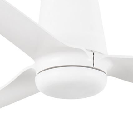 FARO 33828 - Wentylator sufitowy PUNT TUB M biały śr. 130 cm + pilot zdalnego sterowania