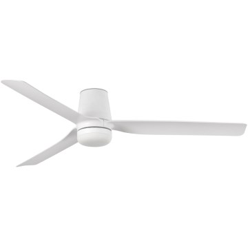 FARO 33828WT-1TW - LED Ściemnialny wentylator sufitowy PUNT TUB M LED/18W/230V 3000/4200/6500K biały śr. 132 cm Wi-Fi Tuya + pilot zdalnego sterowania