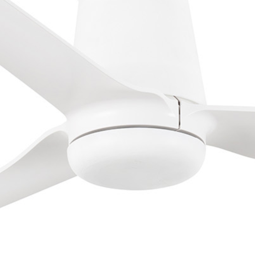 FARO 33828WT - Wentylator sufitowy PUNT TUB M biały śr. 132 cm Wi-Fi Tuya + zdalne sterowanie