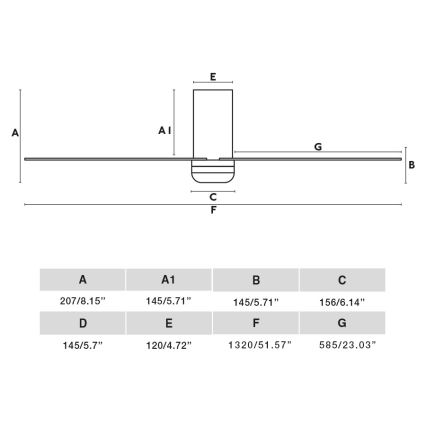 FARO 33829WT-1TW - LED Ściemnialny wentylator sufitowy PUNT TUB M LED/18W/230V 3000/4200/6500K brązowy/biały śr. 132 cm Wi-Fi Tuya + pilot zdalnego sterowania