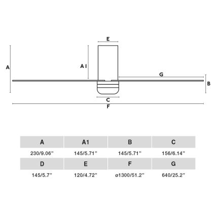 FARO 33830-1TW - LED Ściemnialny wentylator sufitowy PUNT TUB M LED/18W/230V 3000/4200/6500K śr. 130 cm czarny + pilot zdalnego sterowania