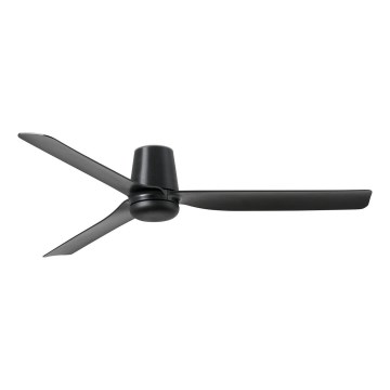 FARO 33830 - Wentylator sufitowy PUNT TUB M czarny śr. 130 cm + pilot zdalnego sterowania