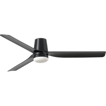 FARO 33830WT-1TW - LED Ściemnialny wentylator sufitowy PUNT TUB M LED/18W/230V 3000/4200/6500K czarny śr. 132 cm Wi-Fi Tuya + pilot zdalnego sterowania