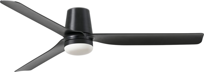 FARO 33830WT-1TW - LED Ściemnialny wentylator sufitowy PUNT TUB M LED/18W/230V 3000/4200/6500K czarny śr. 132 cm Wi-Fi Tuya + pilot zdalnego sterowania