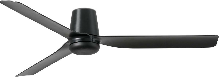 FARO 33830WT - Wentylator sufitowy PUNT TUB M czarny śr. 132 cm Wi-Fi Tuya + pilot zdalnego sterowania