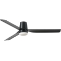 FARO 33830WT1S - LED ściemnialny wentylator sufitowy PUNT TUB M LED/18W/230V 2700/3000/4000K średnica 132 cm czarny Wi-Fi Tuya + pilot zdalnego sterowania