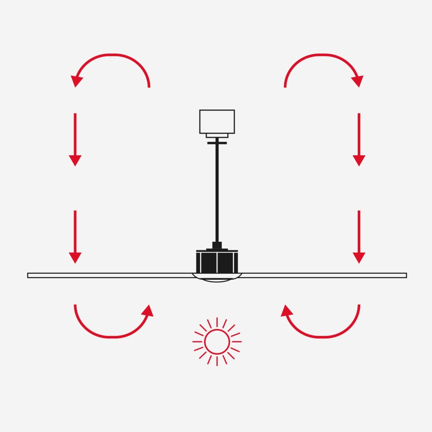 FARO 33830WT1S - LED ściemnialny wentylator sufitowy PUNT TUB M LED/18W/230V 2700/3000/4000K średnica 132 cm czarny Wi-Fi Tuya + pilot zdalnego sterowania