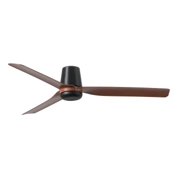 FARO 33831 - Wentylator sufitowy PUNT TUB M brązowy/czarny śr. 130 cm + pilot zdalnego sterowania