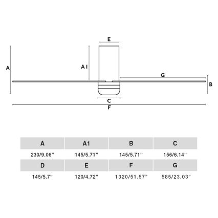 FARO 33831WT-1TW - LED Ściemnialny wentylator sufitowy PUNT TUB M LED/18W/230V 3000/4200/6500K brązowy/czarny śr. 132 cm Wi-Fi Tuya + pilot zdalnego sterowania