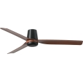 FARO 33831WT - Wentylator sufitowy PUNT TUB M brązowy/czarny śr. 132 cm Wi-Fi Tuya + pilot zdalnego sterowania