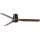 FARO 33831WT - Wentylator sufitowy PUNT TUB M brązowy/czarny śr. 132 cm Wi-Fi Tuya + pilot zdalnego sterowania