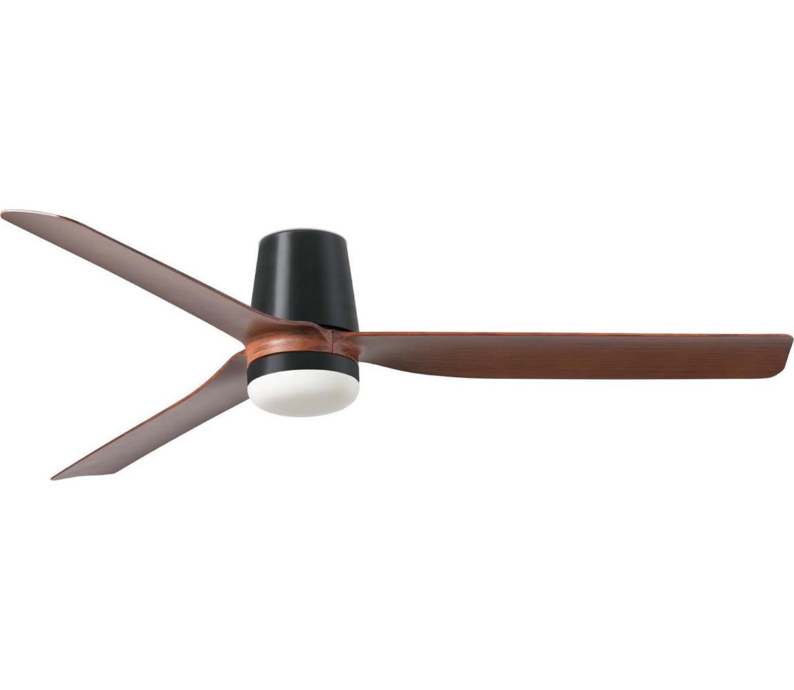 FARO 33831WT1S-LED Ściemnialny wentylator PUNT TUB M 18W/230V CCT śr.132 cm brązowy/czarny WT + DO