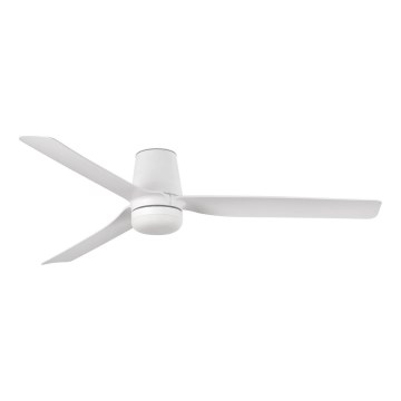 FARO 33832-1TW - ściemnialny wentylator sufitowy MINI PUNT TUB z wbudowanym oświetleniem LED/10W/230V 2700/3000/4000K, śr. 90 cm, biały + pilot zdalnego sterowania
