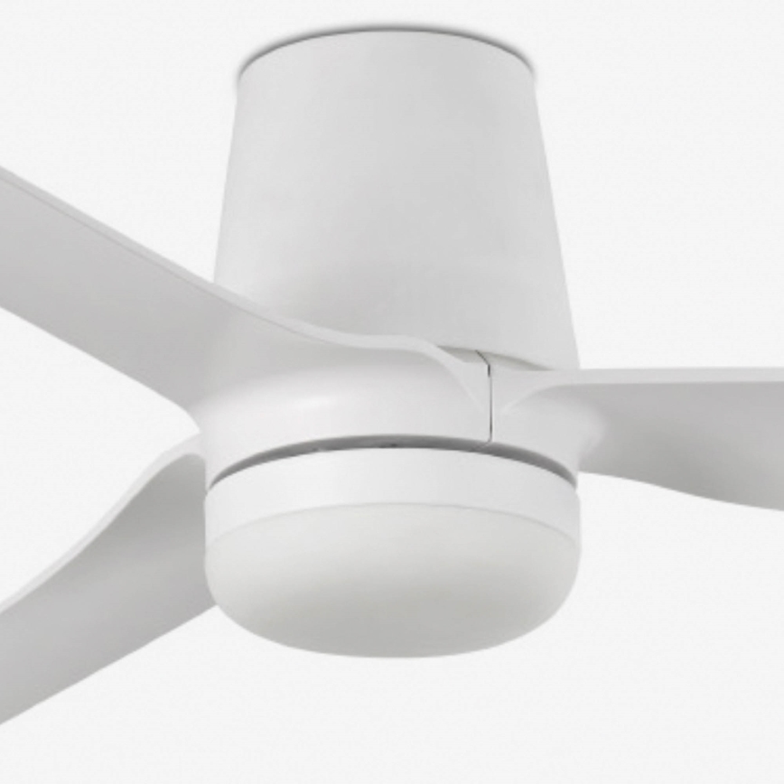 FARO 33832WT-1TW - LED Ściemnialny wentylator sufitowy MINI PUNT TUB S LED/10W/230V 2700/4000/6000K biały śr. 90 cm Wi-Fi Tuya + pilot zdalnego sterowania