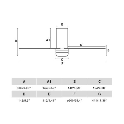 FARO 33832WT-1TW - LED Ściemnialny wentylator sufitowy MINI PUNT TUB S LED/10W/230V 2700/4000/6000K biały śr. 90 cm Wi-Fi Tuya + pilot zdalnego sterowania