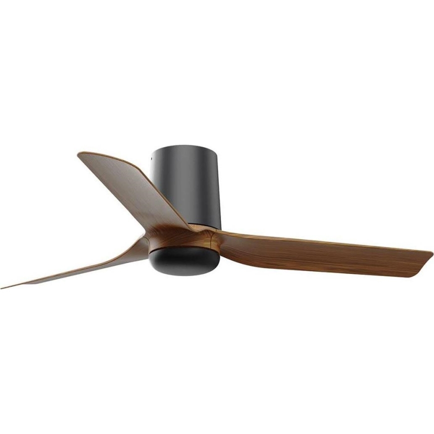 FARO 33835WT - Wentylator sufitowy MINI PUNT TUB S brązowy/czarny śr. 90 cm Wi-Fi Tuya + pilot zdalnego sterowania
