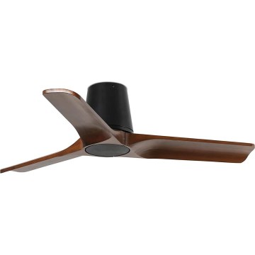 FARO 33837 - Wentylator sufitowy HEYWOOD TUB S sosna/czarny śr. 90 cm + pilot zdalnego sterowania