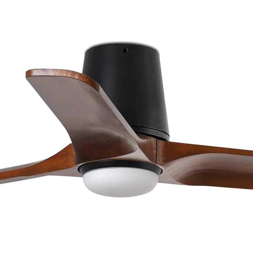 FARO 33837WT-1TW - LED Ściemnialny wentylator sufitowy HEYWOOD TUB S LED/10W/230V 2700/4000/6000K sosna/biały śr. 90 cm Wi-Fi Tuya + pilot zdalnego sterowania