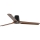 FARO 33839 - Wentylator sufitowy HEYWOOD TUB L sosna/czarny śr. 132 cm + pilot zdalnego sterowania