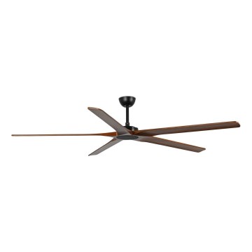 FARO 34190WT - Wentylator sufitowy BIGWOOD XL sosna/czarny śr. 200 cm Wi-Fi Tuya + zdalne sterowanie