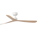 FARO 34195 - Wentylator sufitowy ROCKER M Ø 132 cm beżowy/biały + z pilotem