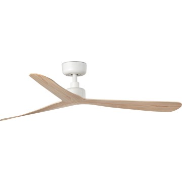FARO 34195 - Wentylator sufitowy ROCKER M Ø 132 cm beżowy/biały + z pilotem