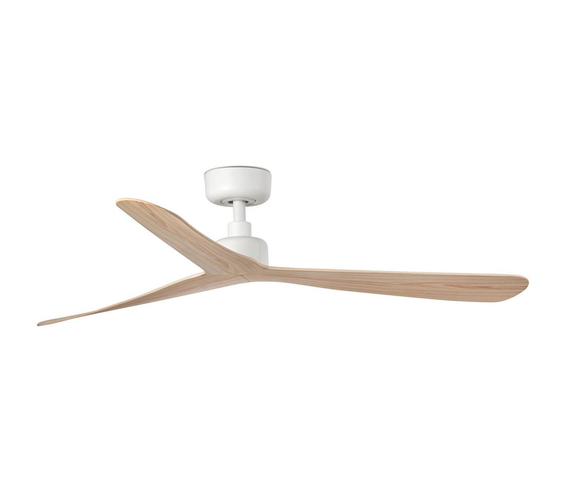 FARO 34195 - wentylator sufitowy ROCKER M Ø 132 cm beżowy/biały + pilot zdalnego sterowania