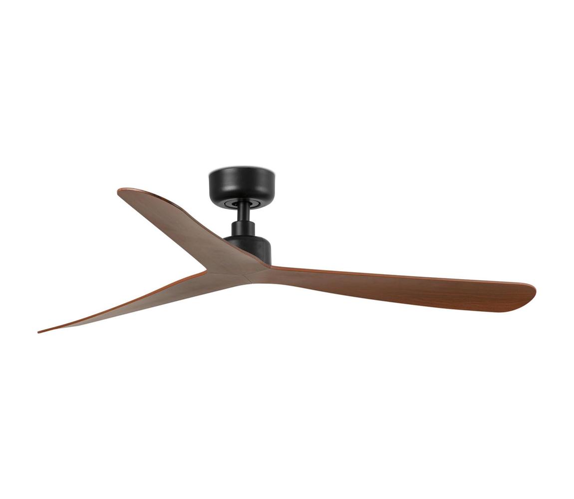 FARO 34197 - Wentylator sufitowy ROCKER M Ø 132 cm brązowo-czarny + z pilotem