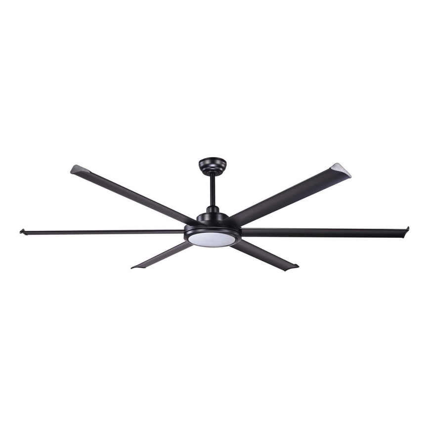 FARO 34203-130 - Wentylator sufitowy LED ROTTERDAM XL LED/32W/230V czarny śr. 200 cm + pilot zdalnego sterowania