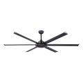 FARO 34203 - Wentylator sufitowy ROTTERDAM XL czarny śr. 200 cm + pilot zdalnego sterowania