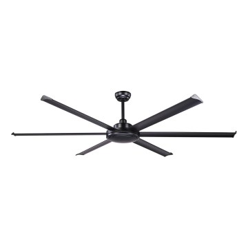 FARO 34203 - Wentylator sufitowy ROTTERDAM XL czarny śr. 200 cm + zdalne sterowanie