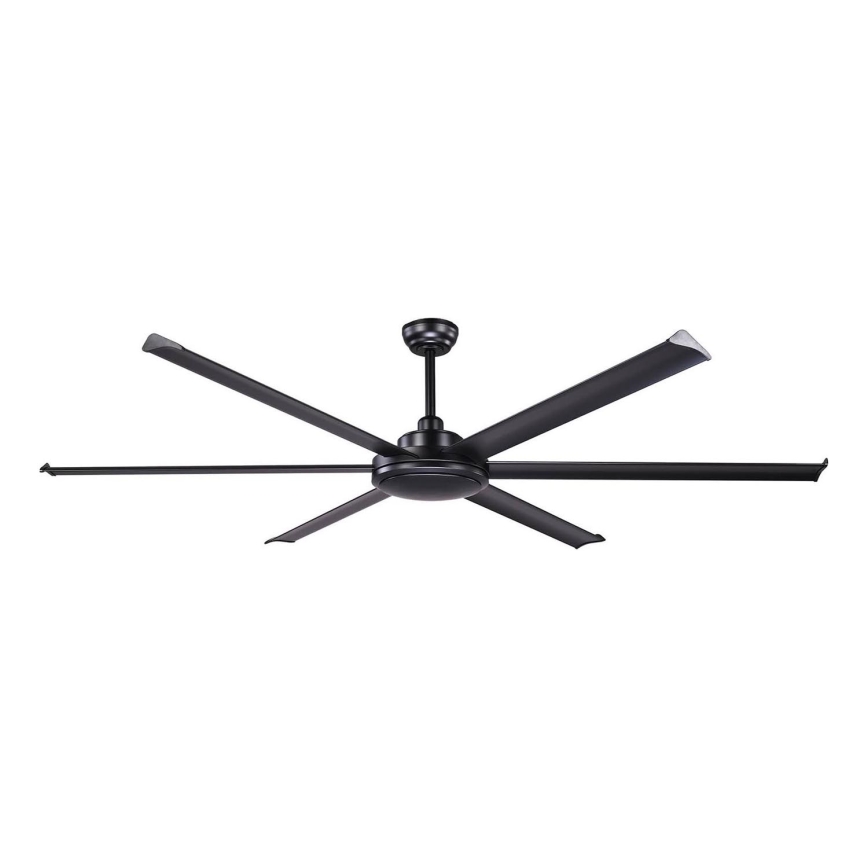 FARO 34203 - Wentylator sufitowy ROTTERDAM XL czarny śr. 200 cm + zdalne sterowanie