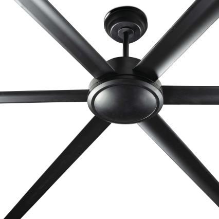 FARO 34203 - Wentylator sufitowy ROTTERDAM XL czarny śr. 200 cm + zdalne sterowanie