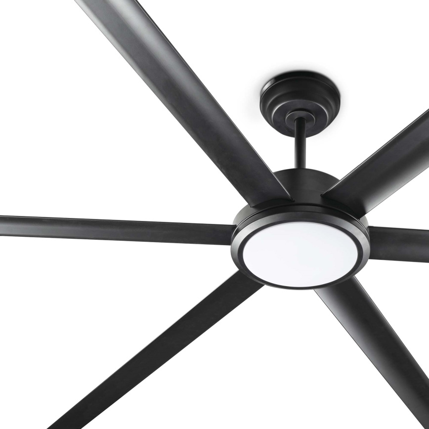 FARO 34207-130 - LED Ściemnialny wentylator sufitowy ROTTERDAM XXL LED/32W/230V czarny śr. 250 cm + zdalne sterowanie